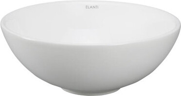 Elanti Ceramic Circular Vessel Bathroom Sink