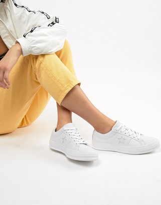 converse one star leather low