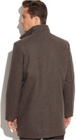 Thumbnail for your product : Kenneth Cole Wool-Blend Faux-Leather-Trim Walking Coat