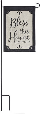 Arlmont & Co. 4 Piece KD Metal Garden Flag Stand