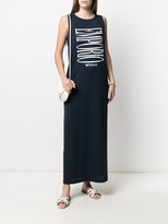 Thumbnail for your product : Emporio Armani Logo Print Maxi Dress
