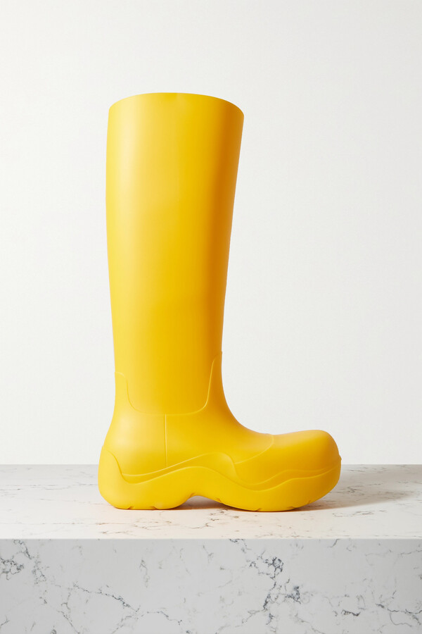 yellow designer boots