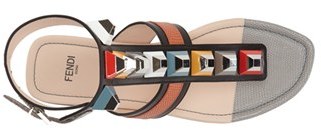 Fendi Women's 'Rainbow' Studded Colorblock Gladiator Sandal