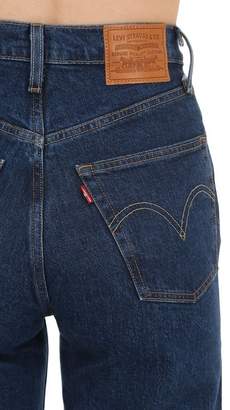 Levi's Cropped High Rise Stretch Denim Jeans