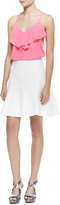 Thumbnail for your product : Nanette Lepore Love Chase A-Line Pique Skirt