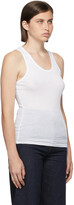 Thumbnail for your product : Wardrobe NYC White Ribbed Tank Top