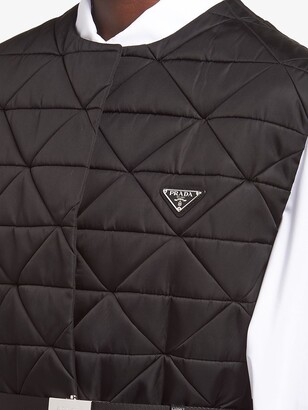 Prada Re-Nylon padded sleeveless trench coat