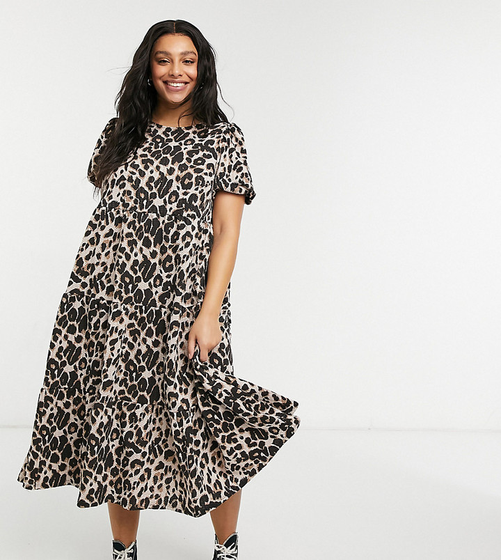 leopard print dress curve
