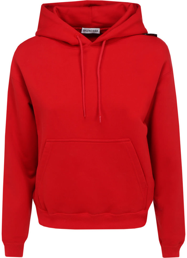 balenciaga hoodie womens red