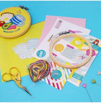 The Make Arcade Mini Breakfast Club Embroidery Hoop Kit