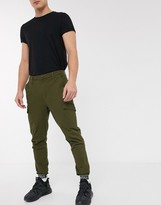 cuffed cargo trousers