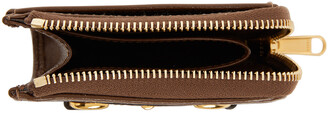 Gucci Beige & Brown Small GG 'Gucci 1955' Horsebit Wallet
