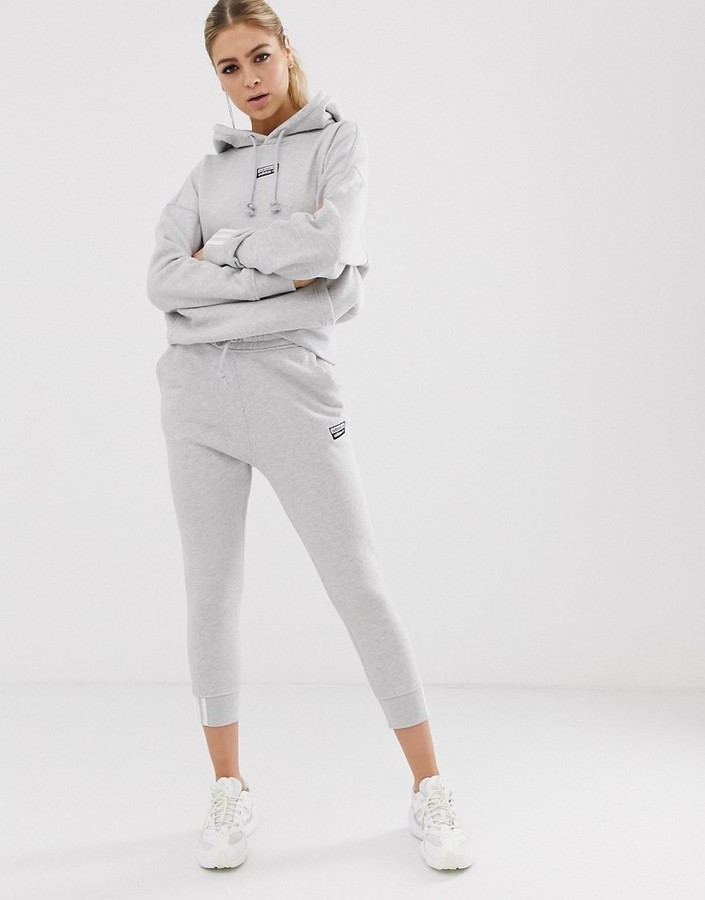 adidas RYV cuffed sweatpants in gray - ShopStyle Activewear Pants