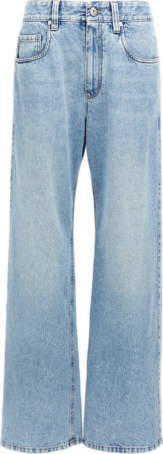 Brunello Cucinelli Authentic Denim Contemporary Loose Trousers