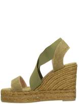 Thumbnail for your product : Castaner Bambi Military Green Canvas Wegde Sandals