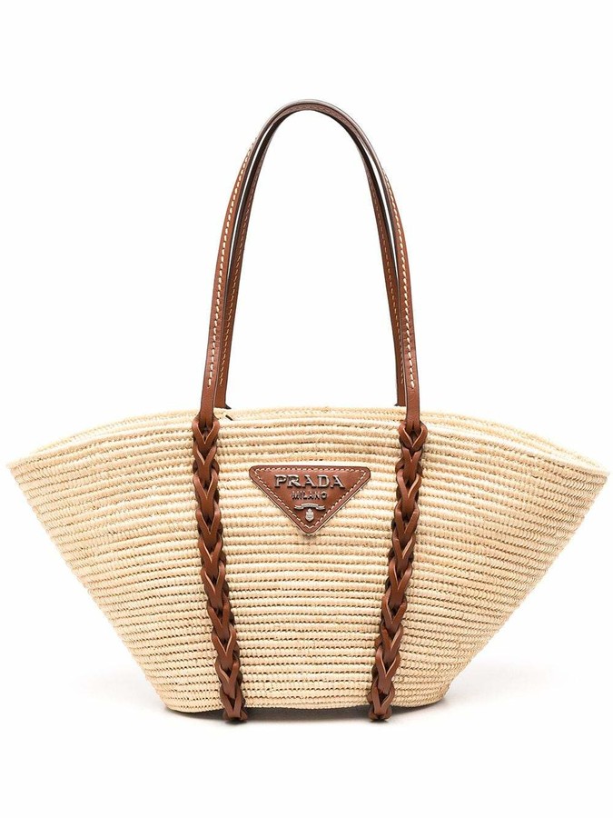 Prada Straw Basket Tote Bag ShopStyle