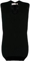 Thumbnail for your product : Isabel Benenato ribbed sleeveless top