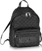Thumbnail for your product : Moschino Black Quilted Nylon Backpack w/Logo
