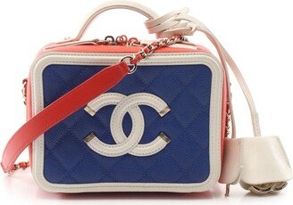 CHANEL Pre-Owned Filigree Bouclé Vanity two-way Bag - Farfetch