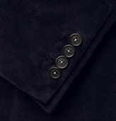 Thumbnail for your product : Massimo Alba Slim-Fit Unstructured Double-Breasted Velvet Blazer