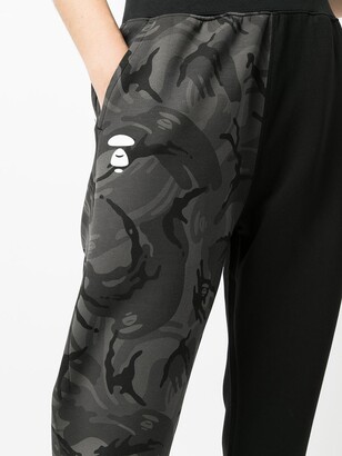 AAPE BY *A BATHING APE® Contrast Panel Track Pants