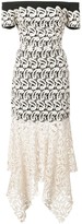 Thumbnail for your product : Nicole Miller Lace Layered Strapless Dress