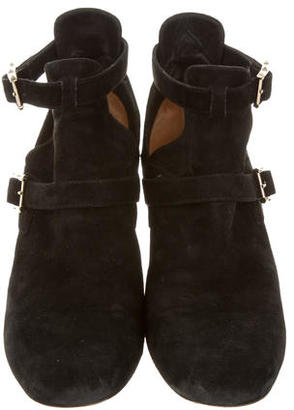 Valentino Suede Cutout Boots