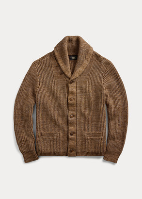 Ralph Lauren Cotton-Blend Shawl Cardigan - ShopStyle