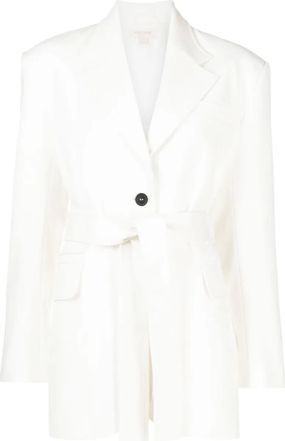 MATÉRIEL Single-Breasted Belted Blazer
