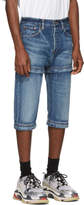 Thumbnail for your product : Balenciaga Blue Zipped Jeans