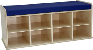 Factory Direct Partners Birch 8-Compartment Storage Bench