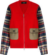 Thumbnail for your product : DSQUARED2 Cotton and Virgin Wool Cardigan
