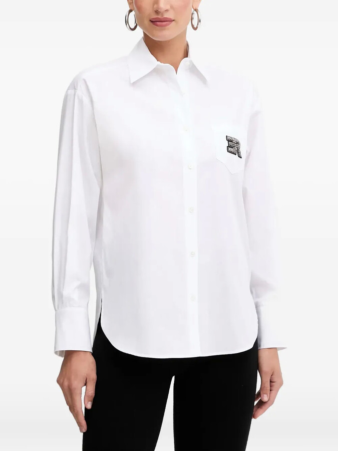 ERMANNO FIRENZE Logo-Detail Long-Sleeve Shirt