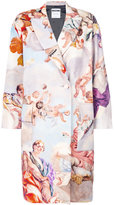 Moschino - Fresco print coat - women - Viscose/Laine - 40