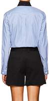 Thumbnail for your product : Prada Women's Comic-Print Striped Cotton Button-Down Blouse