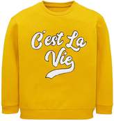 Thumbnail for your product : Very Girls 'C'est La Vie' Sweat Top - Mustard