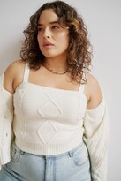 Thumbnail for your product : Ardene Plus Size Cable Knit Tube Top