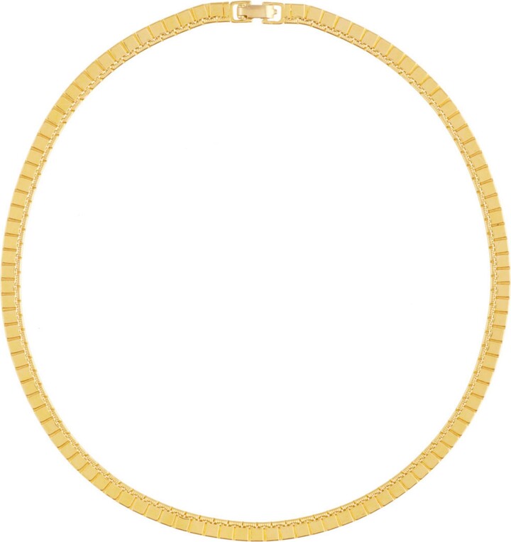 Susan Caplan Vintage 1980s Vintage Monet Square Link Necklace