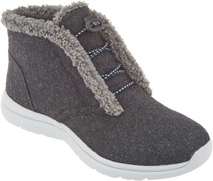 Ryka Felted Faux Shearling Bungee Boots 