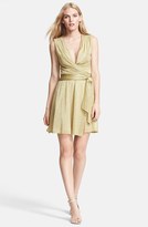 Thumbnail for your product : Diane von Furstenberg 'Nina' Metallic Wrap Dress