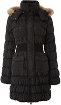 Thumbnail for your product : House of Fraser Silvian Heach Long sleeve faux fur hood coat
