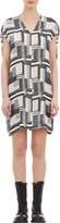 Thumbnail for your product : Rick Owens Geometric Stripe-Print Tunic Dress