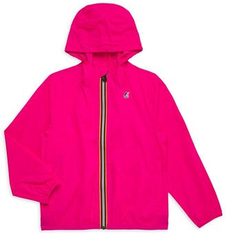 K-Way Little Girl's & Girl's Claude Hooded Windbreaker Jacket