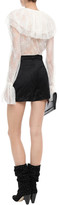 Thumbnail for your product : Philosophy di Lorenzo Serafini Pleated Crinkled-satin Shorts