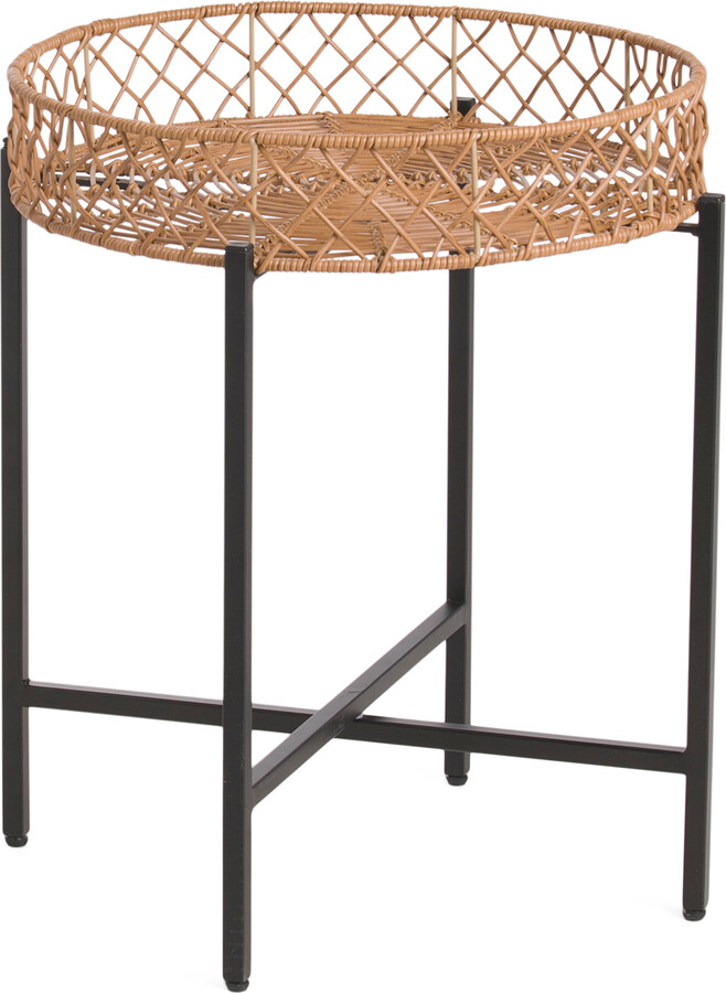 Handcrafted In Vietnam Indoor Outdoor Woven Tray Table ShopStyle Fire