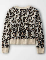 Thumbnail for your product : AE Leopard Crew Neck Pullover Sweater
