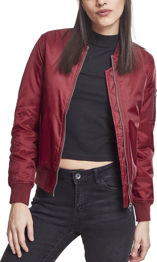 maroon bomber jacket womens