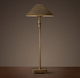Thumbnail for your product : Restoration Hardware Pyramid Telescoping Table Lamp - Vintage Brass With Metal Shade