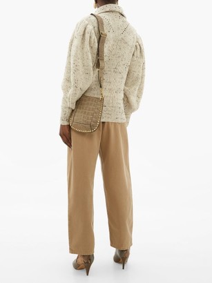 Isabel Marant Kuma Puff-sleeve Wool Sweater - Ivory