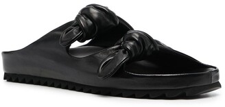 Officine Creative Pelagie knotted leather slides